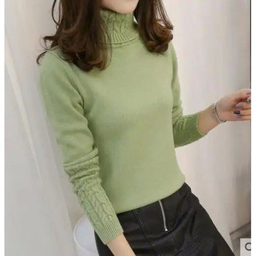 New AutumnWinter High-Neck Pullover Sweater For Women From Europe And The US