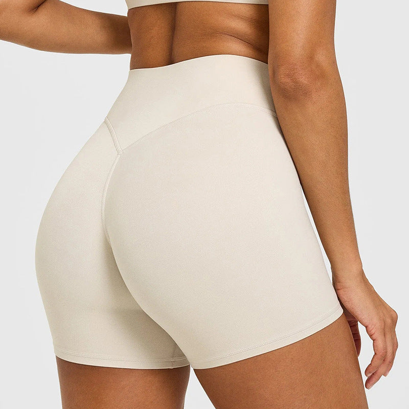 Naked Yoga Shorts Running Fitness Woman