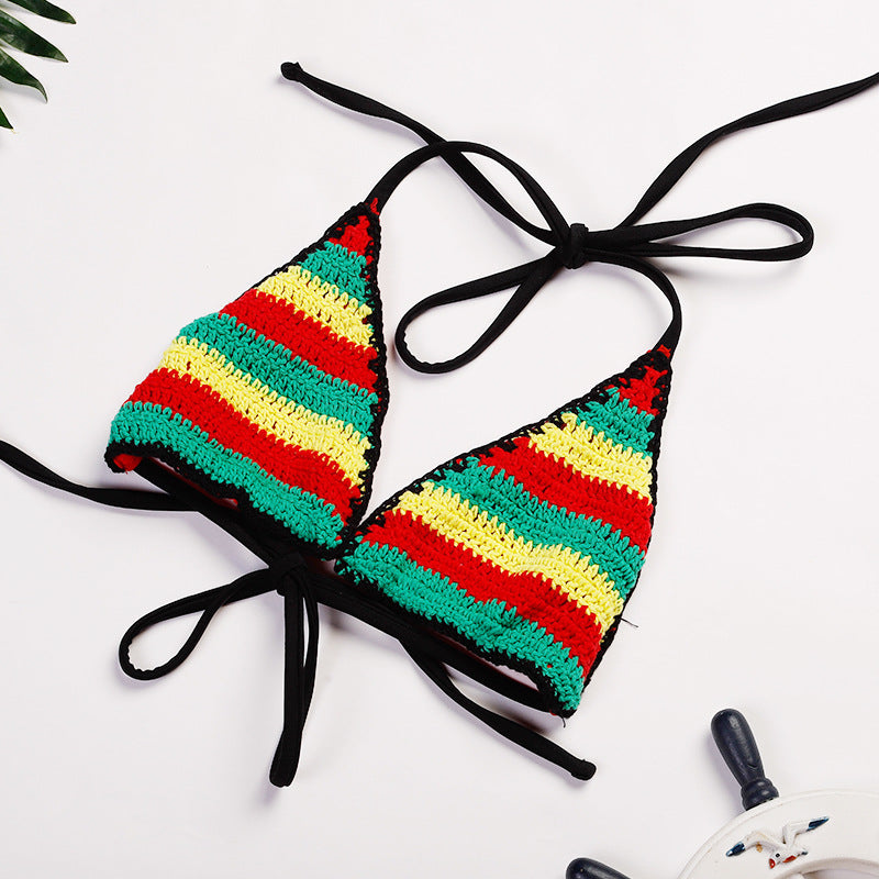 Women's Split Rainbow Beach Vacation Bikini