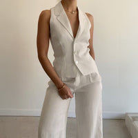 Casual Vacation Style Solid Color Two-piece Suit Women's Clothing