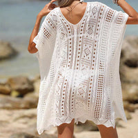 Crochet Bikini Seaside Vacation Smock Dress