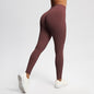 Seamless Solid-color Three-panel High-waist Yoga Wear That Lifts And Sculpts The Hips
