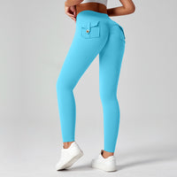 Fitness Yoga Pants For Women High-waisted Butt-lifting Stretchy Form-fitting Workout Tights
