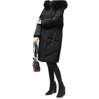 Winter Cotton-padded Coat For Curvy Women Up To 200 Lbs