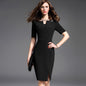 Formal Temperament Elegant And Intellectual Mid-sleeve Red Dress Women