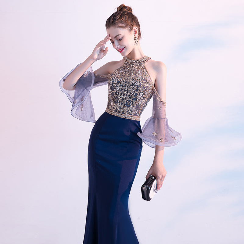 Heavy Industry High Quality Textured Luxury Evening Dress For Women