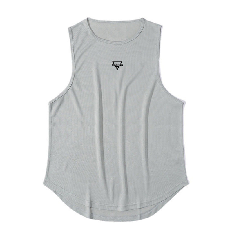 Muscle Men's Fitness Sports Vest Breathable Stretch Mesh