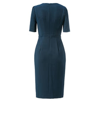 Formal Temperament Elegant And Intellectual Mid-sleeve Red Dress Women