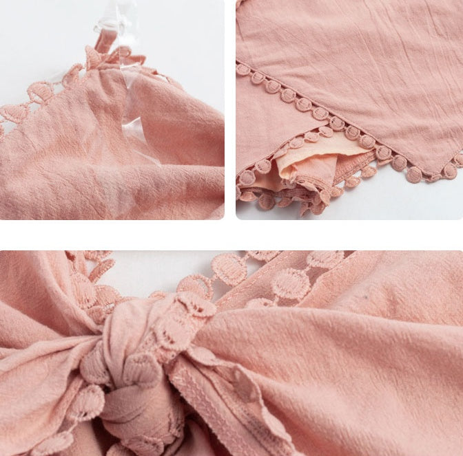 Vacation dress, wrapped breast skirt, female