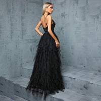 New Mesh Design Sense Light Luxury Minority Ceremony Evening Dress For Women