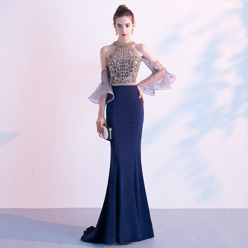 Heavy Industry High Quality Textured Luxury Evening Dress For Women