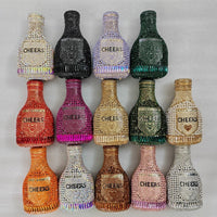 Champagne Bottle Rhinestone Evening Clutch Women's Bag