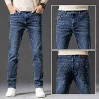 Affordable Luxury Denim Jeans For Men SpringAutumn  New Arrival High-End Stretch Business Style