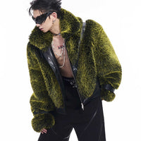 Light Luxury Plush Mink-like Short Fur Coat For Men
