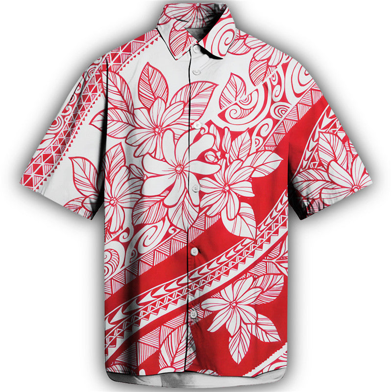 3D Personalized Printing T-shirt Summer Loose Short Sleeve Lapel Shirt Casual Streetwear Clothing For Men