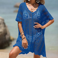 Crochet Bikini Seaside Vacation Smock Dress