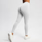Seamless Solid-color Three-panel High-waist Yoga Wear That Lifts And Sculpts The Hips