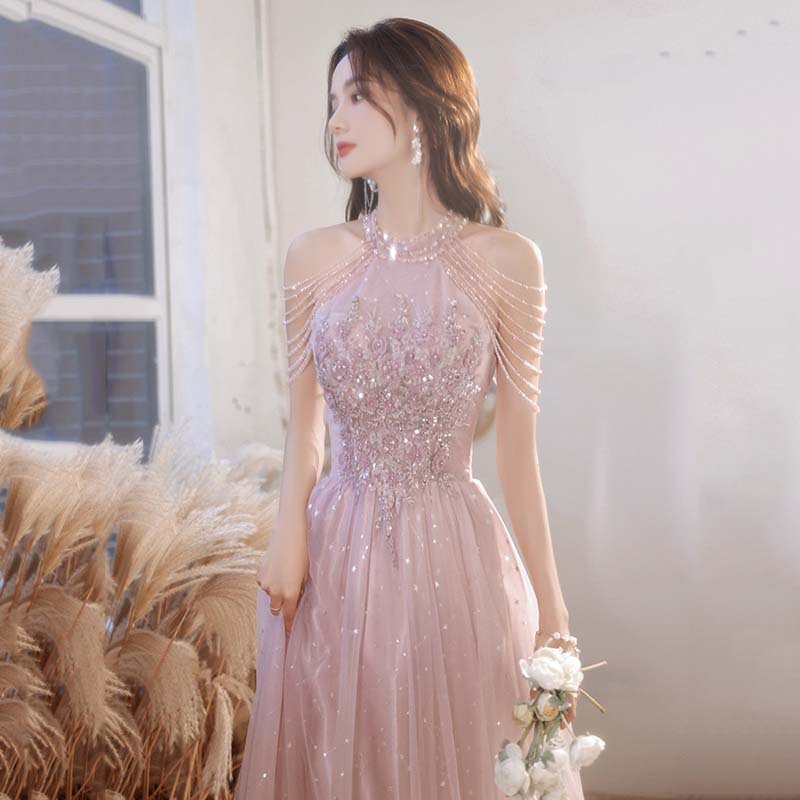 New Summer And Autumn Elegant Socialite Light Luxury Evening Dress For Women