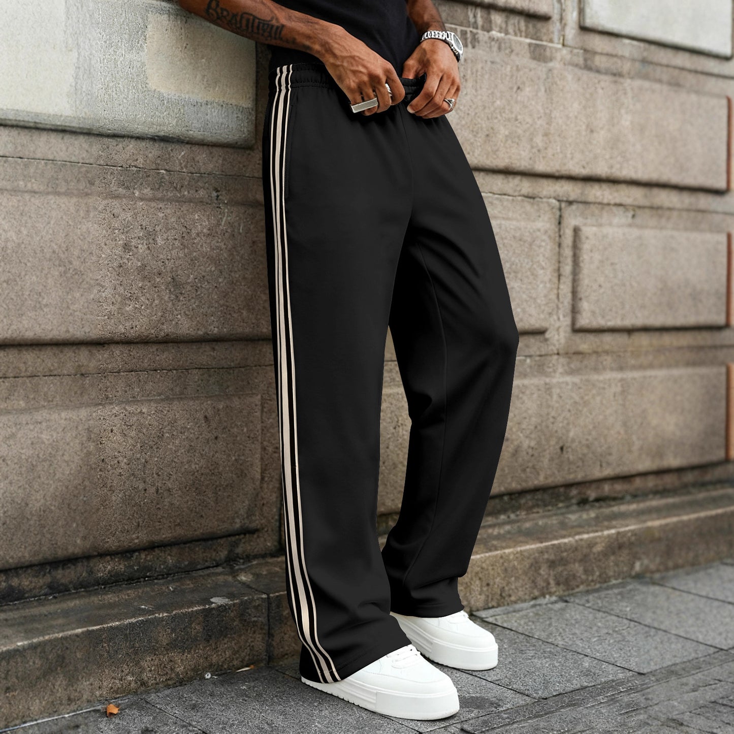 Men's Casual Fitness Straight-leg Sports Pants
