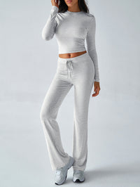Sports Yoga Style Long-sleeved Straight Pants Casual Suit