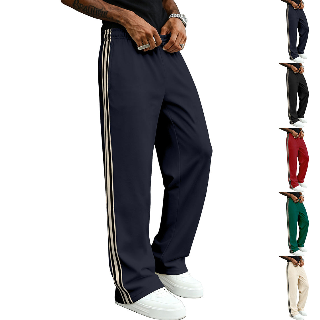 Men's Casual Fitness Straight-leg Sports Pants