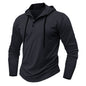 Sports Fitness Hooded Long Sleeve Top Men