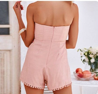 Vacation dress, wrapped breast skirt, female