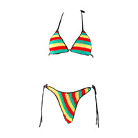 Women's Split Rainbow Beach Vacation Bikini
