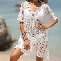 Crochet Bikini Seaside Vacation Smock Dress
