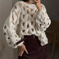 Women's Casual Leisure Vacation Beach Long Sleeve Sweater Pullover