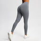 Seamless Solid-color Three-panel High-waist Yoga Wear That Lifts And Sculpts The Hips