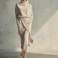 Elegant Suede Dress Women