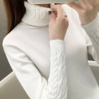 New AutumnWinter High-Neck Pullover Sweater For Women From Europe And The US