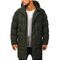 Casual Warm Hooded Long Snow Wear Jacket Coat Men Outwear