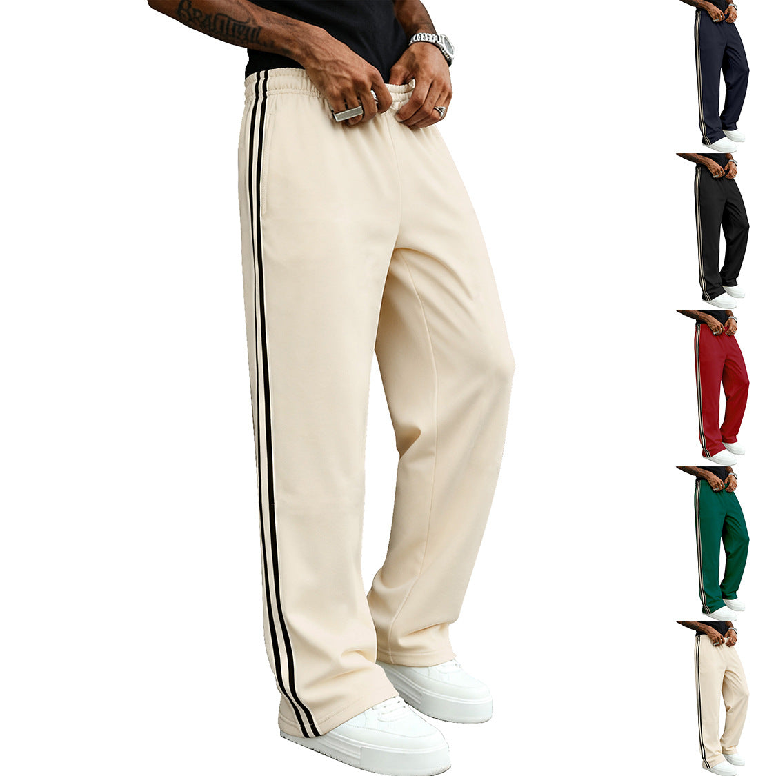 Men's Casual Fitness Straight-leg Sports Pants