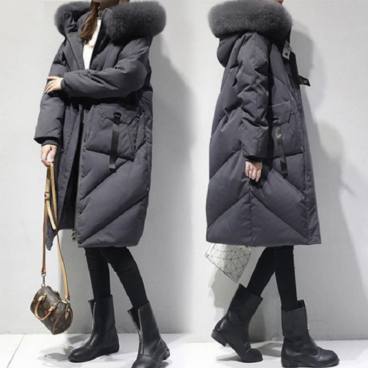 Winter Cotton-padded Coat For Curvy Women Up To 200 Lbs