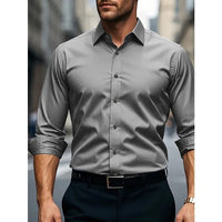 Bolubao Men Smart Casual Shirt Brand Fashion Solid Color