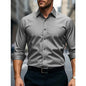 Bolubao Men Smart Casual Shirt Brand Fashion Solid Color