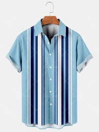 3D Summer Casual Printed Hawaiian Shirt Men Vacation Seaside Wear