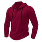 Sports Fitness Hooded Long Sleeve Top Men